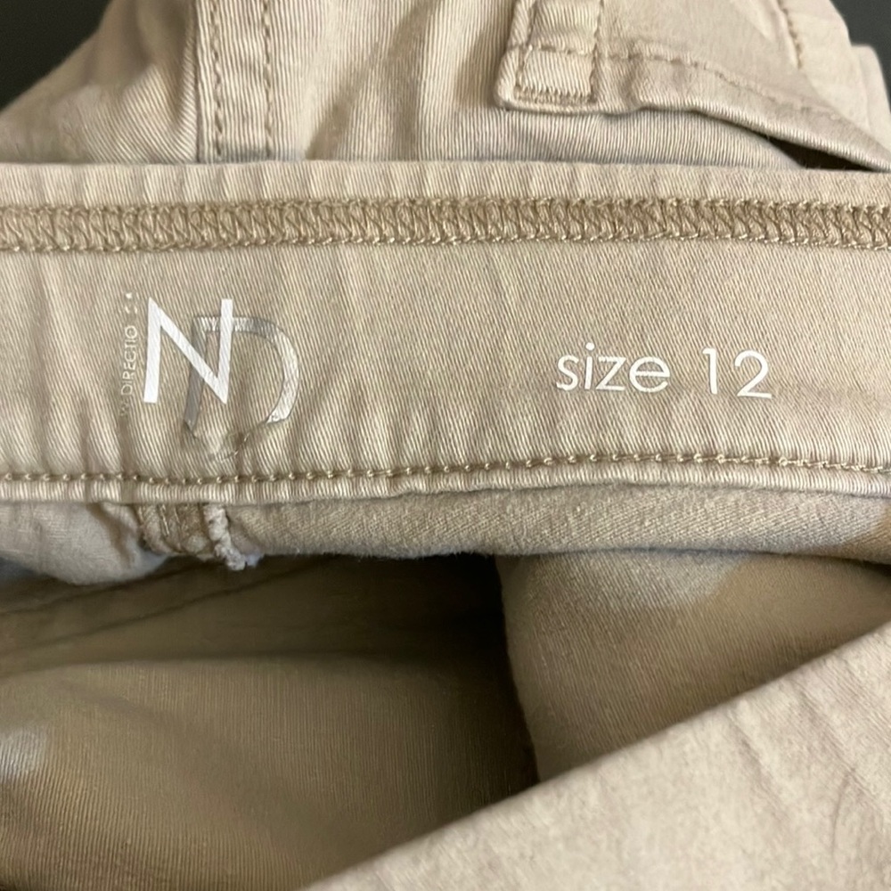 Tan Casual Cotton Blend Shorts